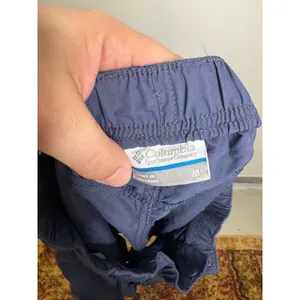 Columbia Cargo Shorts Womens Medium Blue Excellent Nylon Hiking Outdoor Pockets thumbnail 2