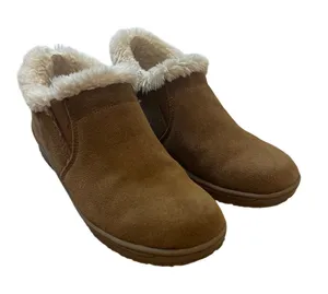 Minnetonka Womens US 7M Slip-On Moccasins Faux Fur Slipppers Booties Shoes 69043 thumbnail 1