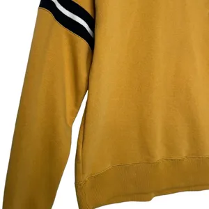 Abercrombie Fitch Top Womens XS Felt Logo Sweatshirt Academic Rugby Yellow thumbnail 11