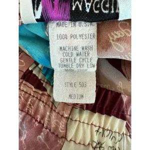 Vintage ‘90s Maggie Sweet Postcard Print Pleated Elastic Waist A-Line Midi Skirt thumbnail 9