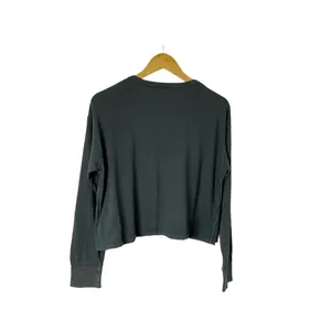 Aerie Long Sleeve Cropped Lounge Tee Size Small Dark Blue‎ thumbnail 3