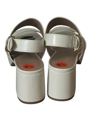 Aerosoles Camilla Beige Cream Platform Open Toe Sandals Heels Shoes NWT thumbnail 6