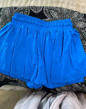 Blue Flowy Shorts thumbnail 3