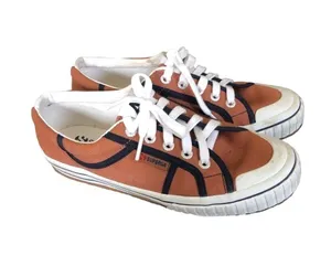 Superga x Alexa Chung Cotu Sneaker Blue/ 7.5 Orange Rust Lace Up Casual Classic thumbnail 1