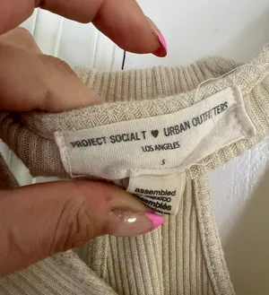 Beige Halter Tank - Small thumbnail 2