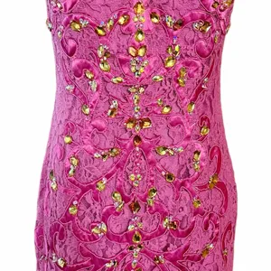 JOVANI Pink Lace Dress Strapless Mermaid Sweetheart Gown Prom Formal Gala 6 NWT thumbnail 11