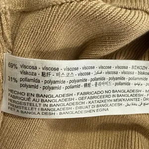 Zara Women's Tan Ribbed Knit Sleeveless Crop Vest Tank Sweater Top Size S thumbnail 4