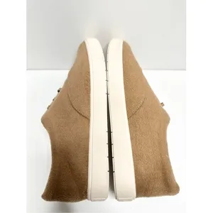 Vince Warren Wool‎ Texture Low Top Sneakers Camel Tan Platform Shoes Size 8.5US thumbnail 6