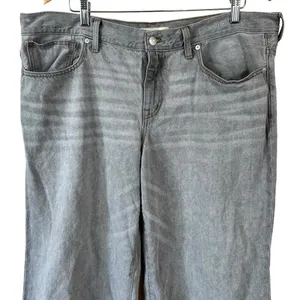 Madewell LOW-RISE SUPERWIDE-LEG Frayed Crop Jeans thumbnail 2