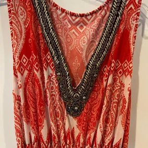 Maxi sleeveless dress Red thumbnail 5