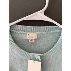 A New Day Women XS Blue Rhinestone Embellished Button Front Cardigan Sweater thumbnail 6