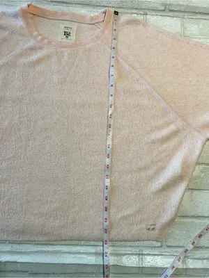 BILLABONG Woman’s Light Pink Reverse Crewneck Sweatshirt thumbnail 5