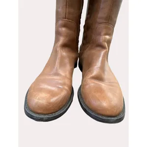 Halogen Ken Brown women’s brown leather knee boots equestrian size 5.5 SKU 6169 thumbnail 8