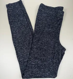 Express One Eleven Marled Leggings Black Gray S thumbnail 1
