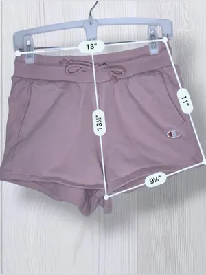 CHAMPION Dusty Rose Drawstring Athletic Sweat Shorts with Pockets thumbnail 8