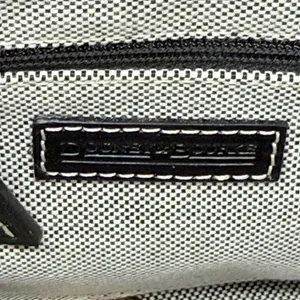 Dooney & Bourke Signature Monogram Jacquard Satchel Gray‎ Black Shoulder Bag thumbnail 16