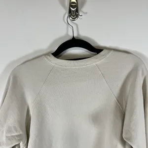 Veronica Beard Sweatshirt Womens Small Cream Ivory Natti Crop‎ French Terry Pima thumbnail 10