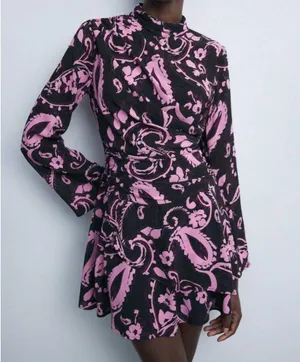 Pink and Black Dress thumbnail 1