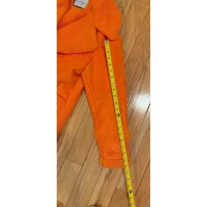 Azalea Wang Coat Womens Size S Orange Sherpa Lined Long Double Breasted thumbnail 5