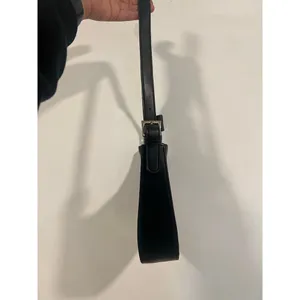 Women’s Black Faux Leather Small Hobo Bag thumbnail 5