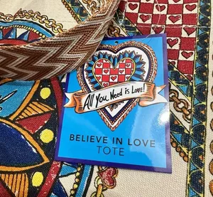 Brighton Women’s Believe in Love Tote Bag New NWT thumbnail 7