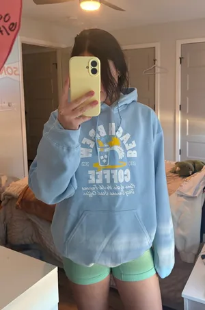 Beach Brew Coffee Hoodie Blue thumbnail 1