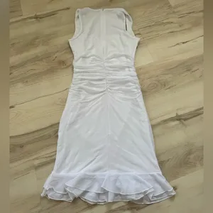 Amazon White Square Neck Bodycon Dress thumbnail 3