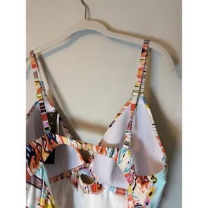 LA BLANCA 'Desert Dream' Twist Keyhole 1-Piece Swimsuit Size 14 Multi $130 NWT thumbnail 10