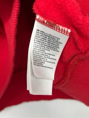 The North Face Women’s M Red Black Fleece Logo Hoodie Pullover NF0A3X75 thumbnail 12
