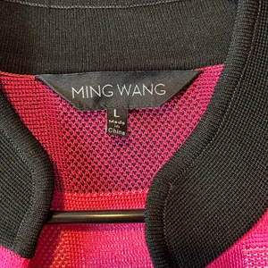 Ming Wang Hot Pink Black Color Checkered Cardigan‎ Jacket Womens Size Large thumbnail 7