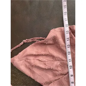 Lulus Days of Beauty Burnout Floral Jaquard Skater Dress Vtg Dusty Rose Pink L thumbnail 13