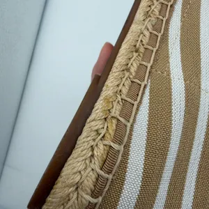 Vionic 356 Valeri Tan White Striped Canvas Espadrille Flats Size 9 Coastal Beach thumbnail 5