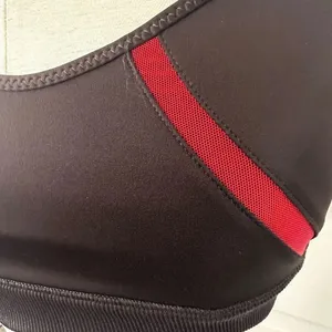 Puma Exhale black red stripe sports bra thumbnail 11