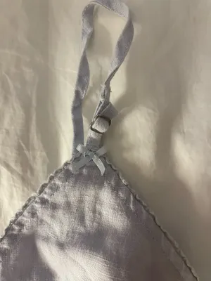 Brandy Melville Top Blue Linen thumbnail 5