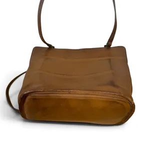 Vintage 90's Coach 9093 Tribeca Shopper Zip Top Tote Bag Y2K British Tan Leather thumbnail 9