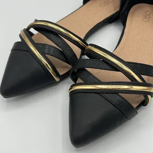 Cato Black Low Heels Shoes Slip on Size 10 Pointed‎ toes b38 thumbnail 2