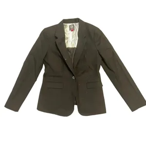 Vince Camuto Women's Black Wool Blazer Size 6 Business One-Button Notch Lapel‎ thumbnail 2