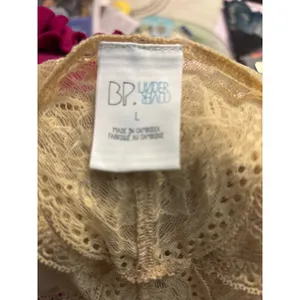 BP UnderOver Bralette Lot L Lingerie Coquette Girl Bridal Intimates Lace PinUp thumbnail 7