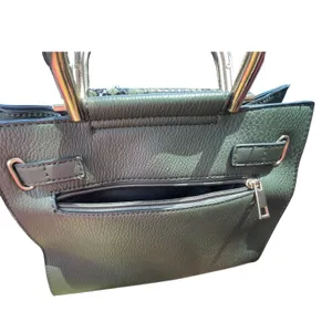 Mia K Collection Forest Green Snakeskin Satchel Handbag Gold Hardware MKF-7115GN thumbnail 6