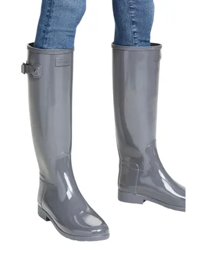 HUNTER Original tall gloss boots Sz 6 thumbnail 1