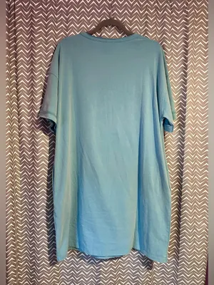 Easel | BOHO PATCH MINERAL WASHED T-SHIRT DRESS BLUE, M thumbnail 7
