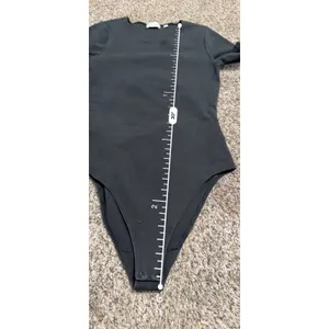 Wilfred Free Aritzia Black Open Back Short Sleeve Bodysuit Large HYP7-1987-17 thumbnail 8