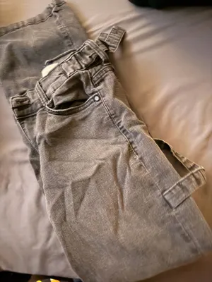 Pink Bow Jeans Gray thumbnail 2