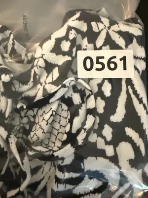 LOFT Black and White Tropical Print Smocked Ruffle Strap Tank Top-S thumbnail 6