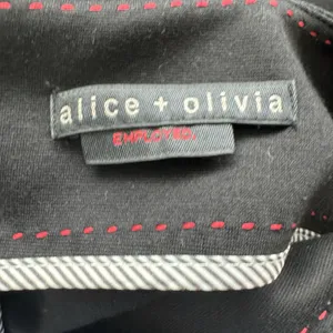 Alice + Olivia Employed Dress Sz 4 Poppy Peplum Midi Black Sheath Sleeveless thumbnail 4