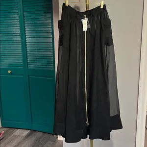 Anthropologie Sheer Parachute Maxi Skirt Size 6 | NWT thumbnail 8
