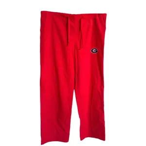 Burcs Georgia Bulldogs UGA Red Scrub Pants Drawstring Small Cotton‎ Blend Unisex thumbnail 4