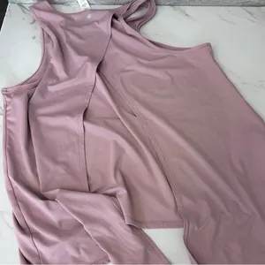 Yogalicious Purple Open Back Workout Top Large thumbnail 2