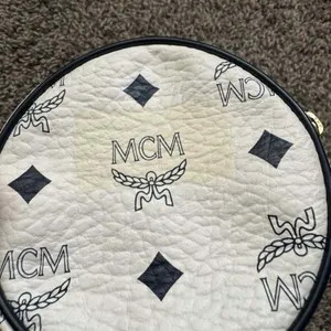 MCM Vintage Visetos Coated Canvas and Leather Coin Pouch thumbnail 3