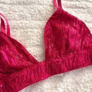 Shein Women's Red and Pink Bra thumbnail 3